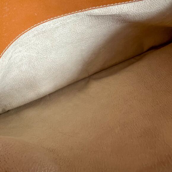 Vintage GUCCI Tan Leather and Canvas Crossbody Bag - Picture 9 of 13